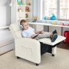 Ergonomic PU Leather Kids Recliner Lounge Sofa for 3-12 Age Group