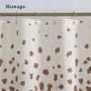 Muwago Shower Curtain With Giraffe Pattern Blackout Waterproof And Mildew Resistant Bathing Cover Aesthetic Bathroom Accessories