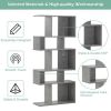 5 Cubes Ladder Shelf Corner Bookshelf Display Rack Bookcase