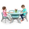 Kids Activity Table and Chair Set Play Furniture with Storage