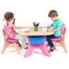 Kids Activity Table and Chair Set Play Furniture with Storage