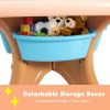 Kids Activity Table and Chair Set Play Furniture with Storage