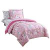 Rainbow Unicorn Bed-in-a-Bag Coordinated Bedding Set, Pink