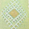 Moroccan Handwoven Cactus Silk Lumbar Pillow 14 x 36 Embroidered cushion