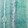 Moroccan Handwoven Cactus Silk Lumbar Pillow 14 x 36 Embroidered cushion