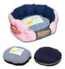 Touchdog Polka-Striped Polo Rounded Fashion Dog Bed