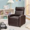 Ergonomic PU Leather Kids Recliner Lounge Sofa for 3-12 Age Group