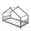 Twin Size House Bed Wood Bed