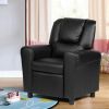 Children PU Leather Recliner Chair with Front Footrest