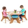 Kids Activity Table and Chair Set Play Furniture with Storage