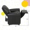 Children PU Leather Recliner Chair with Front Footrest