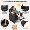 Children PU Leather Recliner Chair with Front Footrest