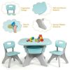 Kids Activity Table and Chair Set Play Furniture with Storage