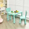 3 Pieces Multi Activity Kids Play Table and Chair Set