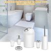 Bathroom Accessories Set 6 Pcs Bathroom Set Ensemble Complete Soap Dispenser Toothbrush Holder