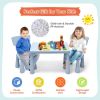 3 Pieces Multi Activity Kids Play Table and Chair Set