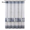 Muwago Luxury Lighthouse Pattern Shower Curtain Stain Resistant Perforation-Free Mildew-Proofing Durable For Bathroom Decoration