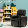 Children PU Leather Recliner Chair with Front Footrest