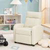 Ergonomic PU Leather Kids Recliner Lounge Sofa for 3-12 Age Group