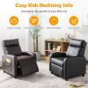 Ergonomic PU Leather Kids Recliner Lounge Sofa for 3-12 Age Group