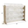 Child Space-Saving Plastic Organizing Racks, White